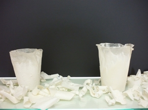 peeled paper cups